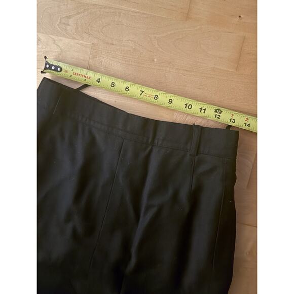 VTG Escada Black Wool Pleat Maxi Skirt 40 US 8 - Picture 3 of 5